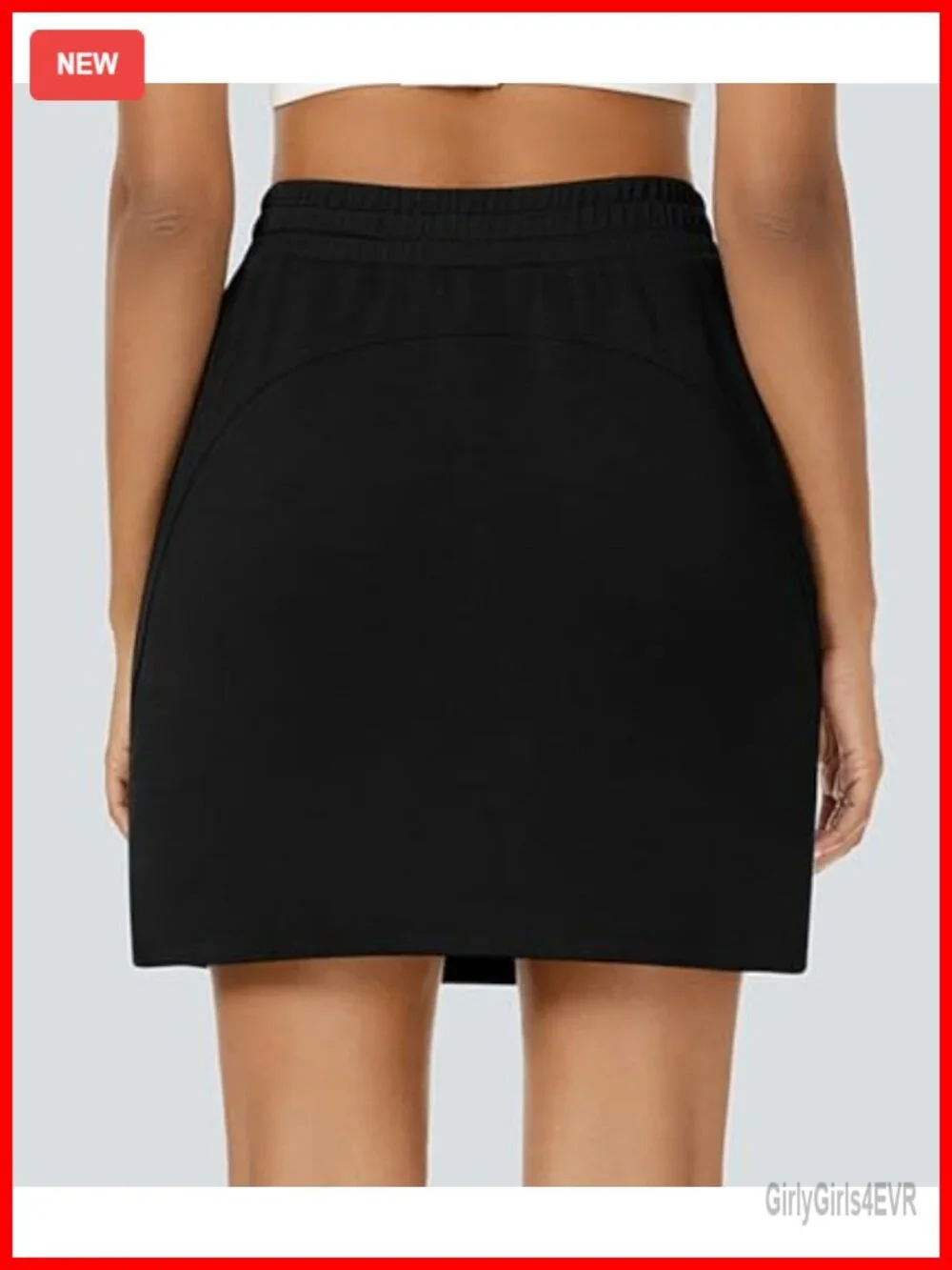 Women's High Waisted Mini Skort with Pockets Drawstring Athletic
